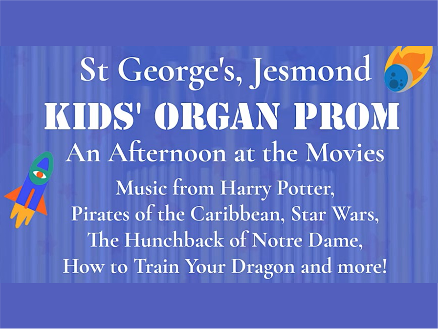 CANCELLED: Kids Organ Prom: Music from the Movies